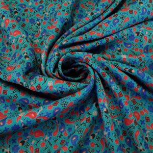 Многоцветная штапельная вискоза