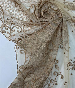 Тюль сетка с вышивкой